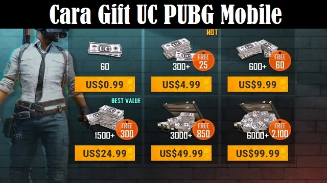 Cara Gift UC PUBG Mobile
