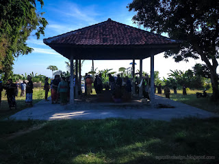 The Atmosphere In The Process Of Balinese Cremation Ceremony At The Village Cemetery In The Morning