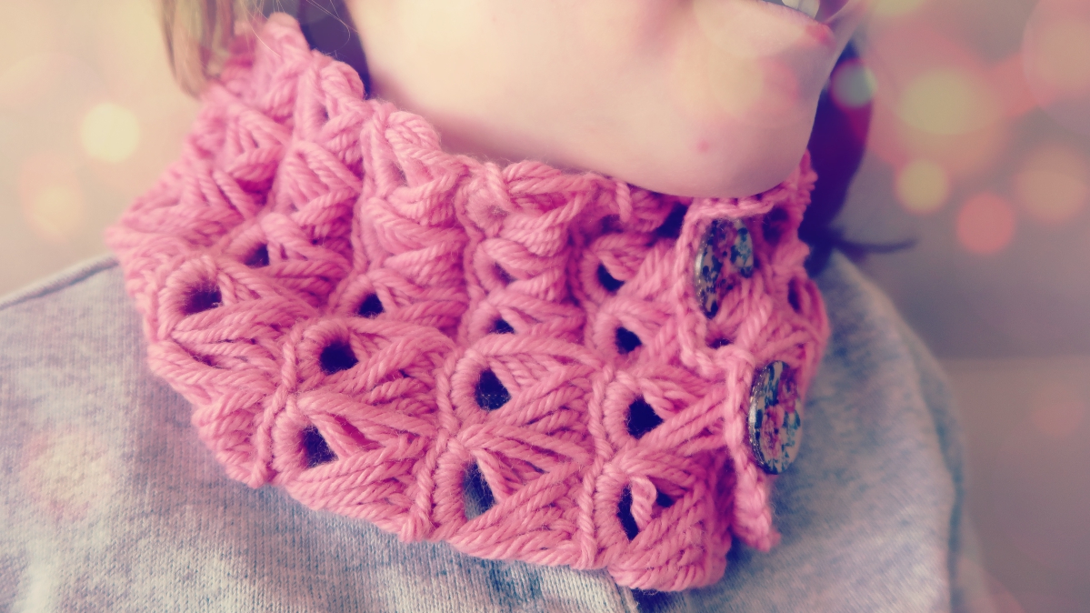 Bufanda O Cuello En Punto Escoba A Crochet Ahuyama Crochet