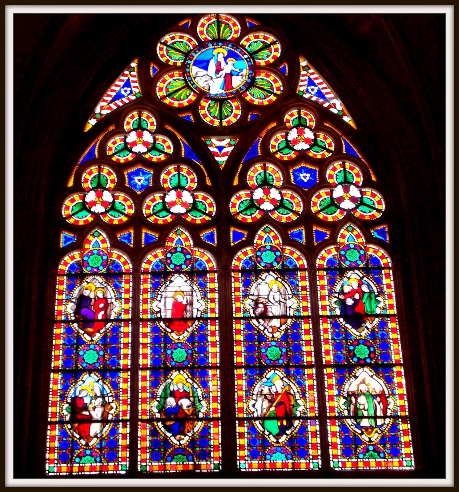 The Vintage Chateau Stained Glass Windows of France