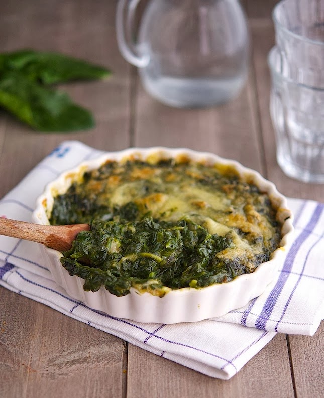 The Iron You: Cheesy Baked Spinach