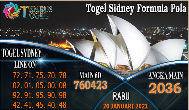 Togel Sidney Formula Pola Tanggal 20 Januari 2021
