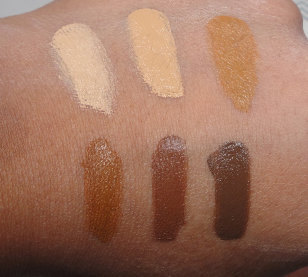 A complete Swatch Guide to RCMA Cream Foundations for Alcone at Home