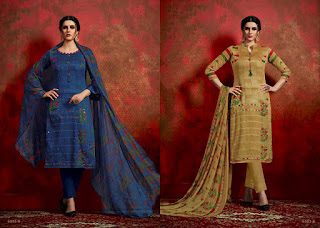 Aaa Designer Noor Cotton dress Material Summer wear 2019