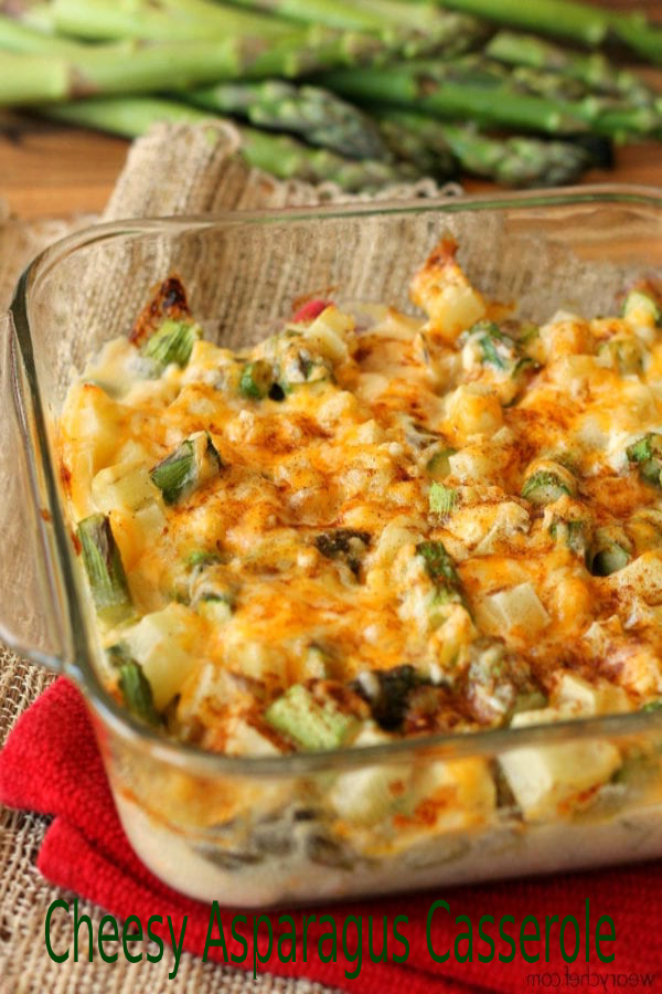 Cheesy Asparagus Casserole happy cook