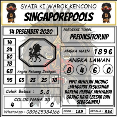 Syair Sgp Senin 14 Desember 2020 Forum Kode Syair Toto