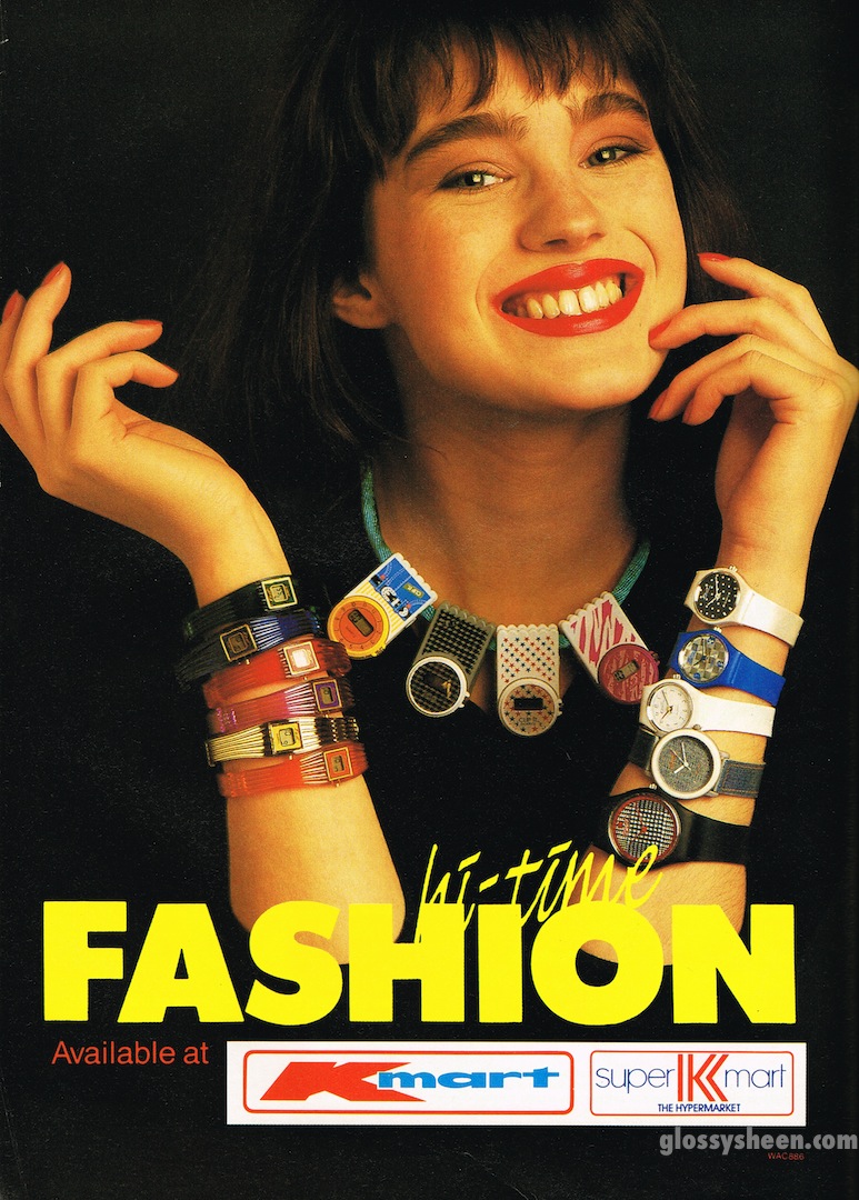 Glossy Sheen KMart HiTime Fashion Advertisement Dolly October 1987