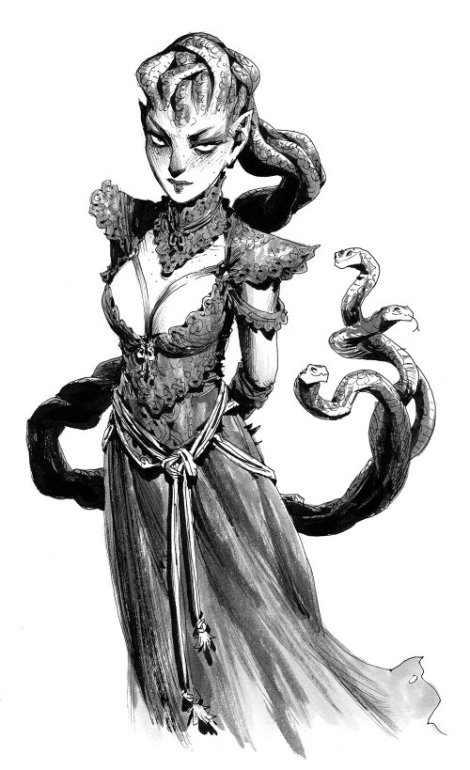 As ilustrações em forma de sketches de fantasia em preto e branco de Andrew Mar Andrew Mar artstation arte ilustrações fantasia sketches preto e branco