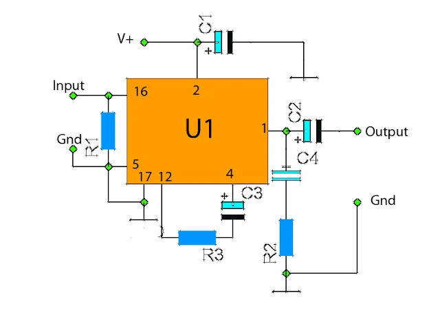 Low power audio amplifier circuit
