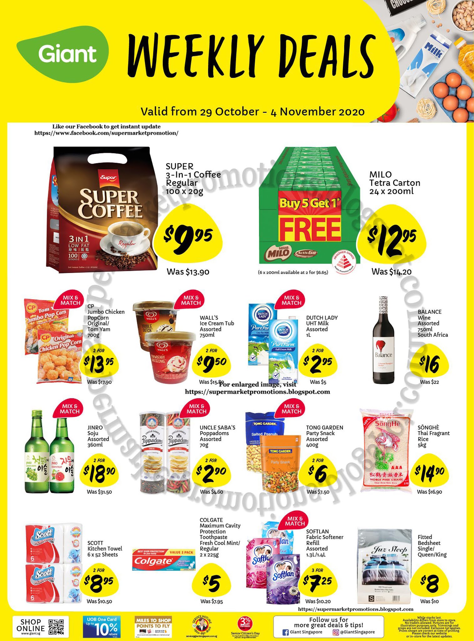 Giant Weekly Deals Promotion 29 October - 04 November 2020 ~ Supermarket Promotions