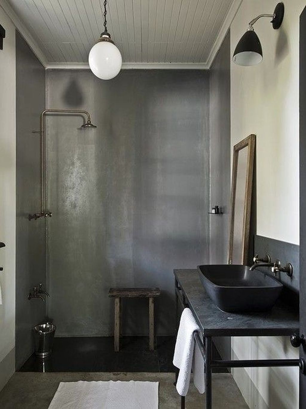 30+ Awesome Industrial Bathroom Decor Ideas cameretta003