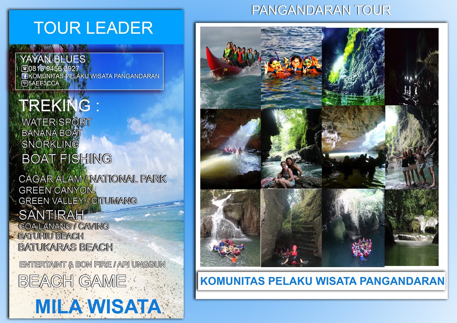 Contoh Desain Pamflet Promo Tempat Wisata - Laptop Butut