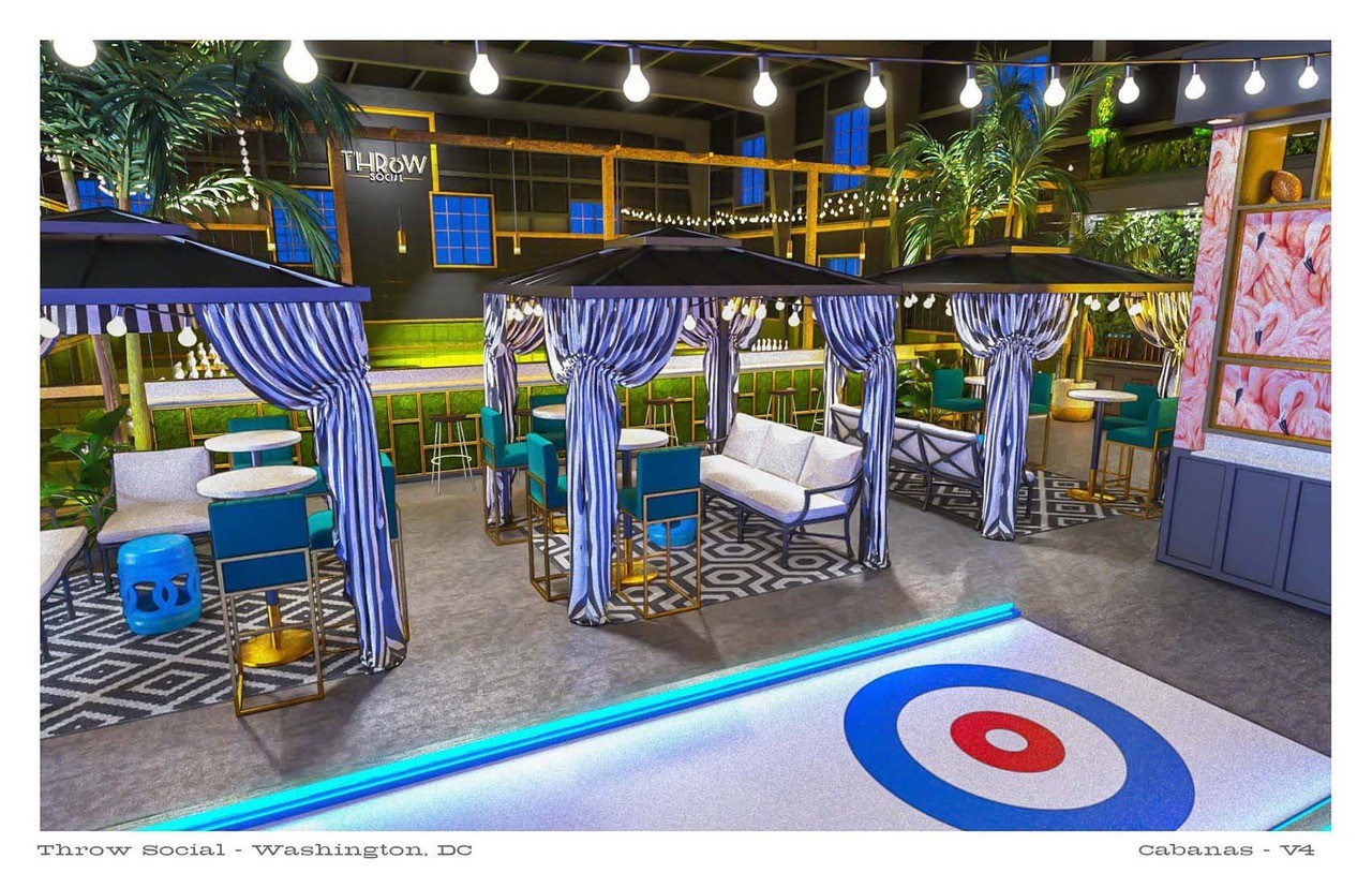 Rockville Nights THRōW Social DC and Kick Axe Throwing opening in DC's Ivy City