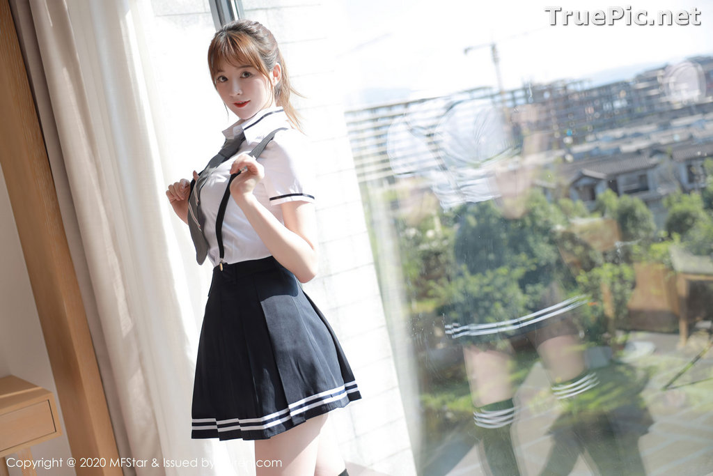 Image MFStar Vol.390 - Chinese Model - yoo优优 - Sexy Student Uniform - TruePic.net - Picture-27