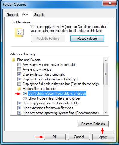 How to hide any folder in Computer