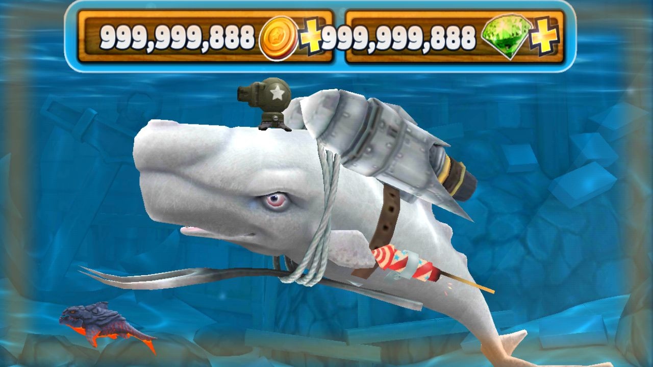 Hungry shark много денег и кристаллов
