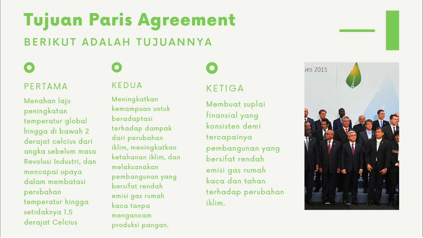 Kesepakatan global internasional