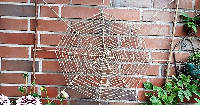 Mondarah Gartendeko Mit Kindern Basteln Diy Fur Ein Spinnennetz