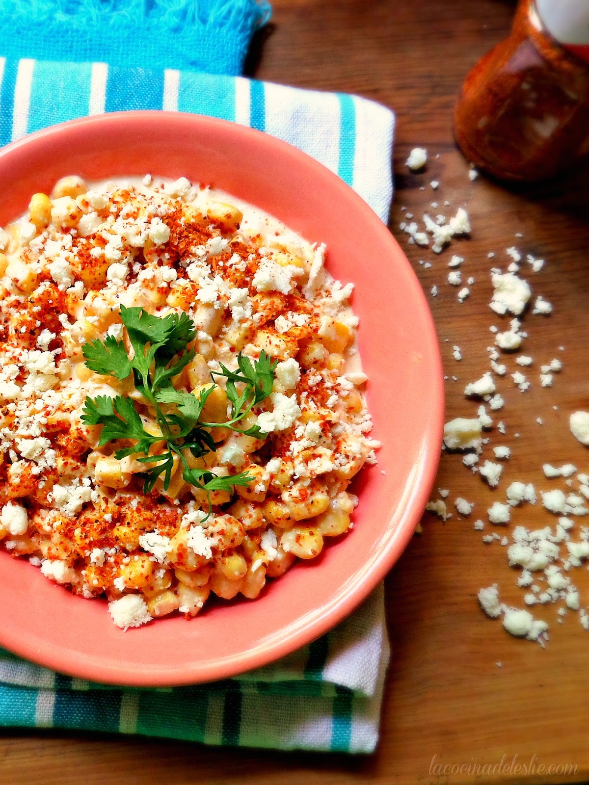 Ensalada de Esquites (Mexican Street Corn Salad) #AtoZrecipechallenge - La  Cocina de Leslie