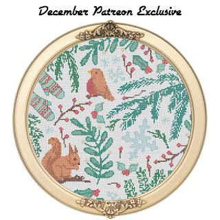 Part I of Four Seasons Sampler Series: Winter Sampler Cross Stitch Pattern Part I of Four Seasons Sampler Series: Winter Sampler Cross Stitch Pattern