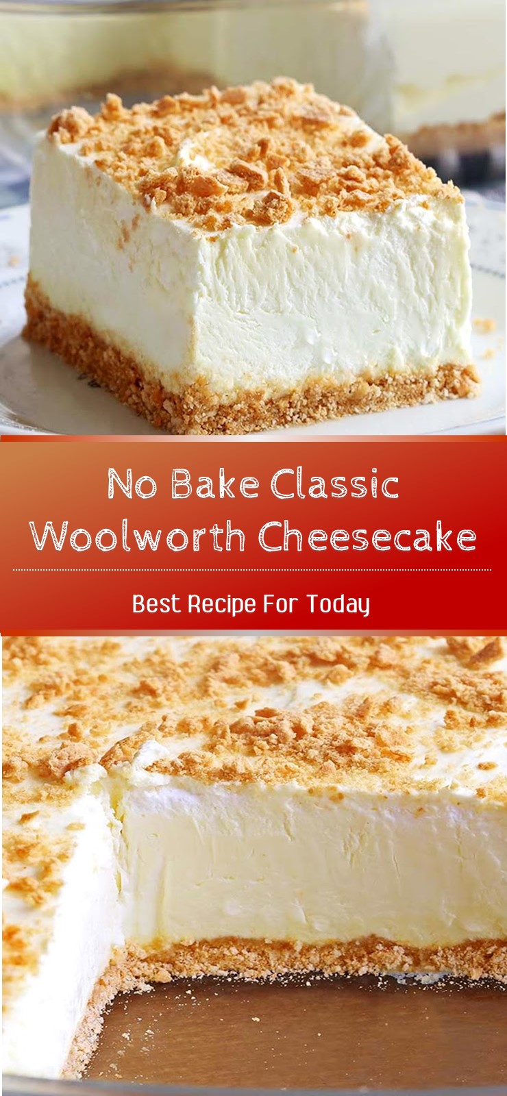 No Bake Classic Woolworth Cheesecake Food Info