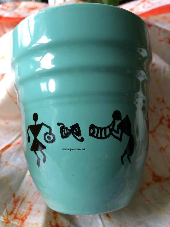 imprints handmade Ganesha on my coffee mug