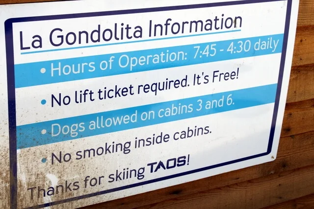 Free ski lifts! Taos Ski Valley, NM