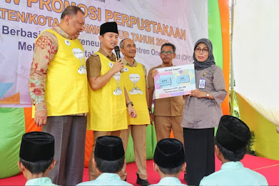 Galakkan Budaya Literasi, Bupati Trenggalek Launching Aplikasi Perpustakaan Sekolah