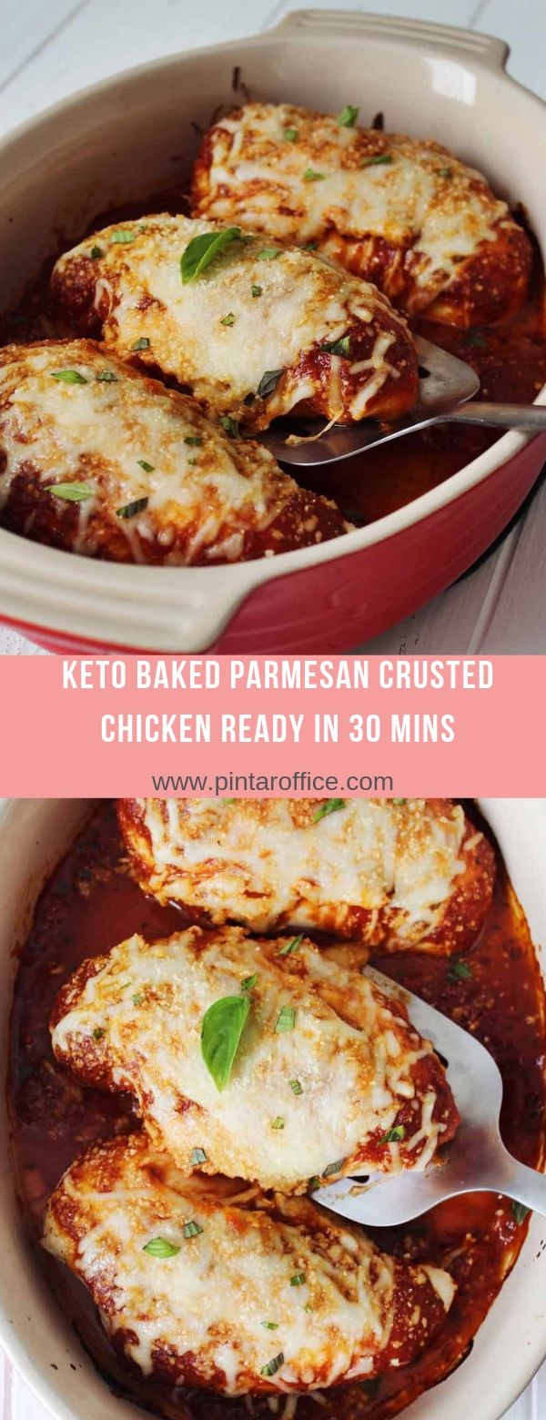 Keto Baked Parmesan Crusted Chicken Ready In 30 Mins Cooky & Foody