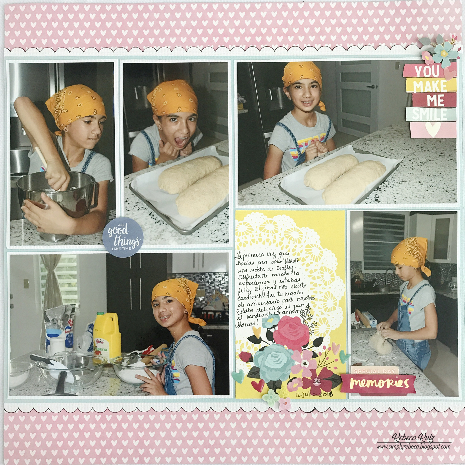 Baking Bread & Killing It Layout - Simply Rebeca
