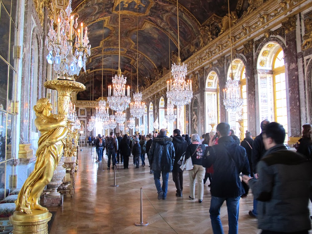 Hall of Mirrors, Palace of Versailles, tourist destination