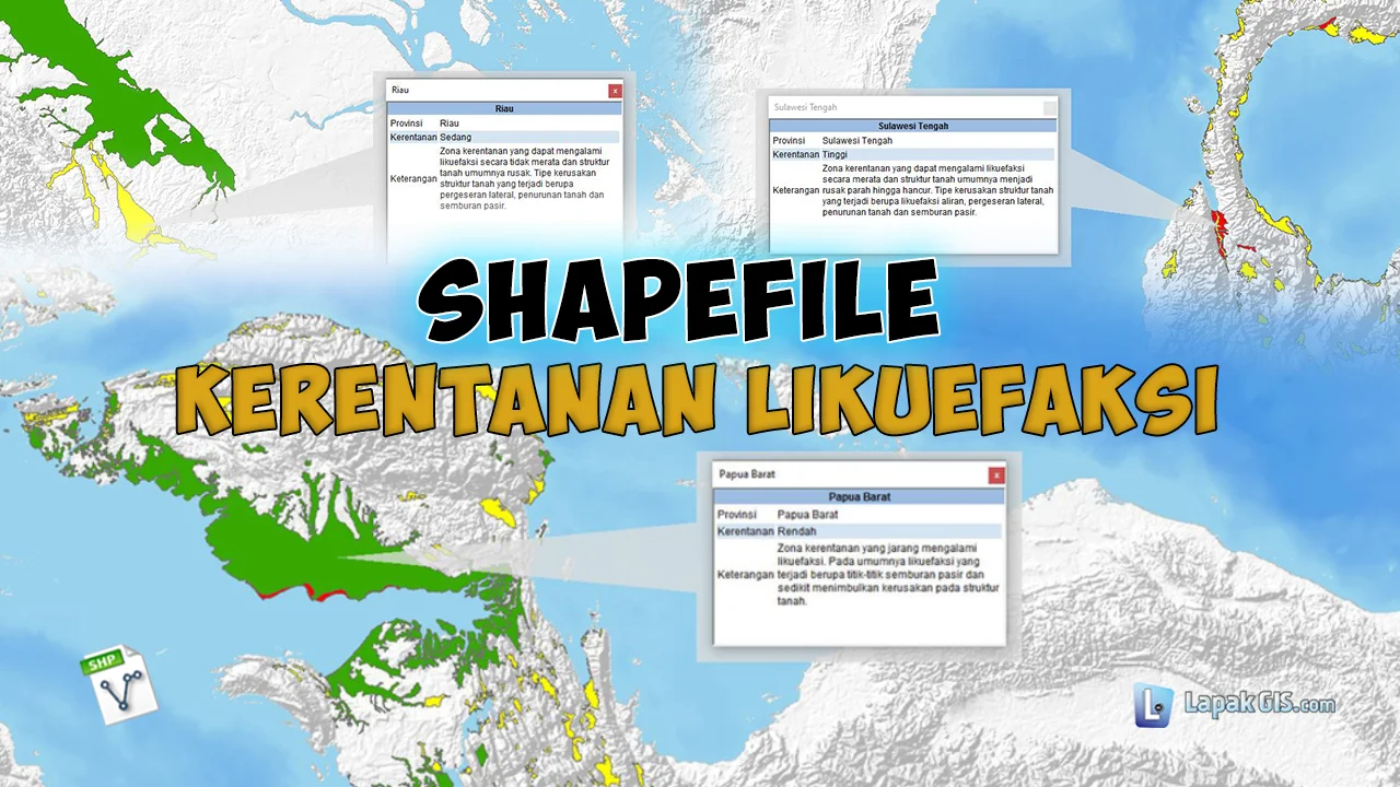 Shapefile Kerentanan Likuefeksi Indonesia