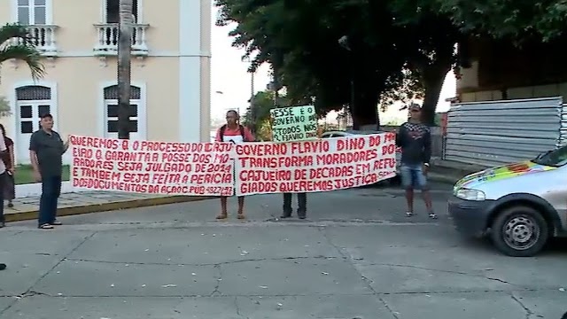 Moradores realizam protesto e cobram posse de terra na zona rural de São Luís