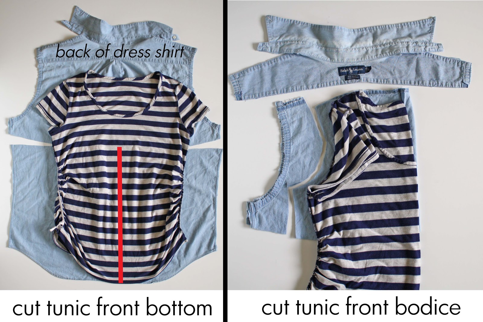 Running With Scissors: Maternity Tunic from Men's Dress Shirt