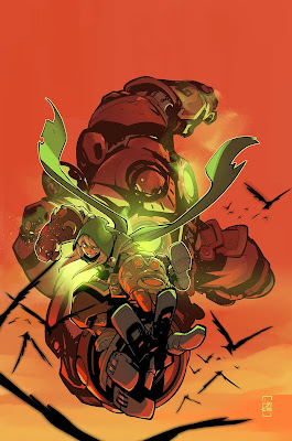 Gully and Calibretto from the Battle Chasers comic during sundown