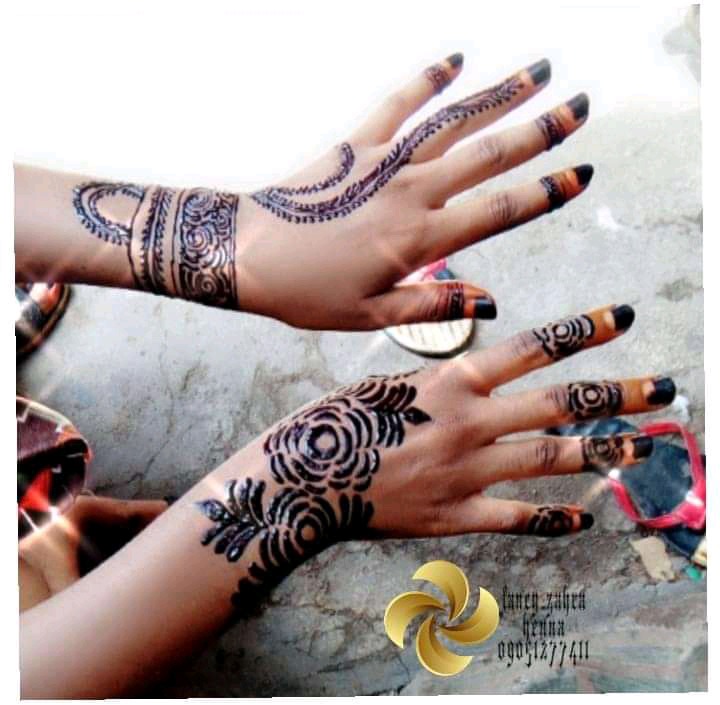 50 Beautiful Henna Designs and sellotape design cutting For the