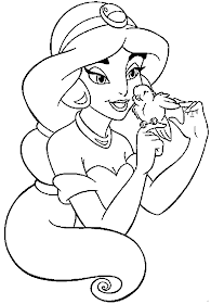 Disney Princess: Disney Princess "Jasmine" Coloring Pictures