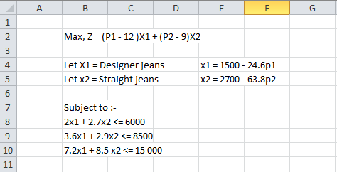 cik tanpa nama: Non- Linear Programming by Excel [step by step]