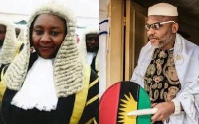 I Regret Granting Nnamdi Kanu Bail, Now I'm In Trouble – Justice Binta Nyako Cries Out
