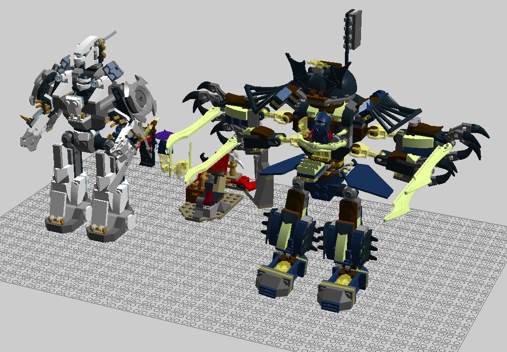 lego ninjago titan mech battle