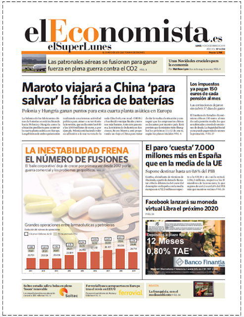 EL SUPERLUNES. Edición de el diario El Economista del 9 de Diciembre 2019.