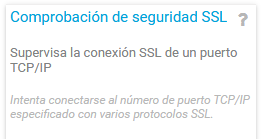 PRTG: Comprobación de seguridad SSL
