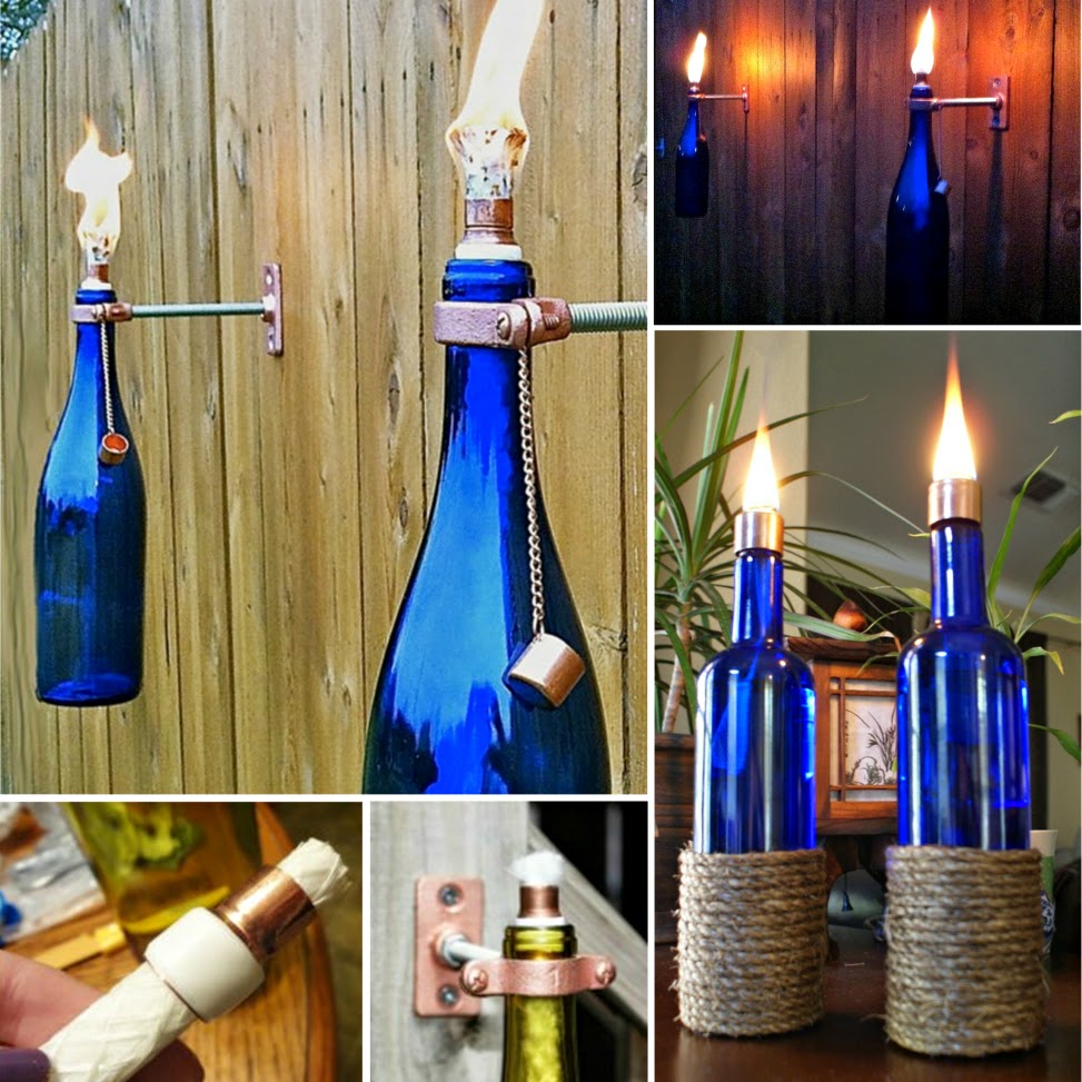 Ideas & Products Wine Bottle Tiki Torch