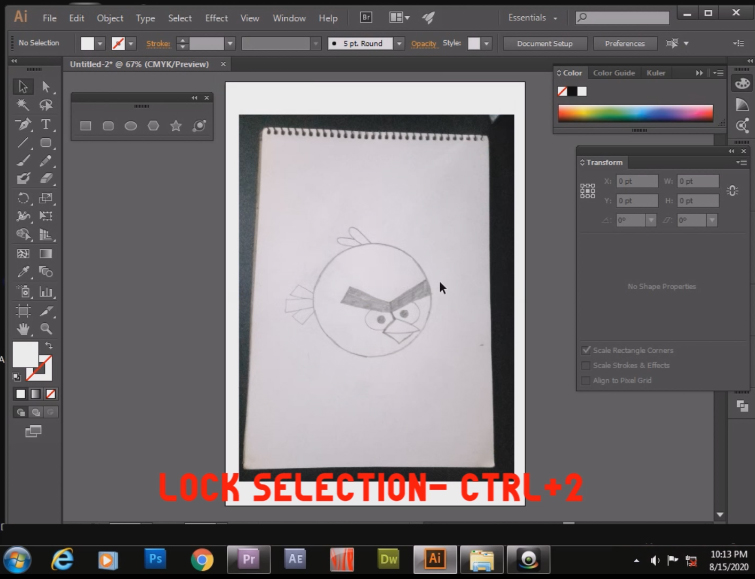 Adobe Illustrator Beginner's GuideSession12 Convert Drawing into