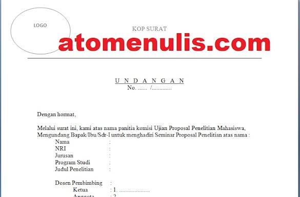 Contoh Surat Undangan Untuk Acara Seminar 13 Contoh Surat Undangan Resmi Untuk Berbagai Keperluan Informasi Undangan