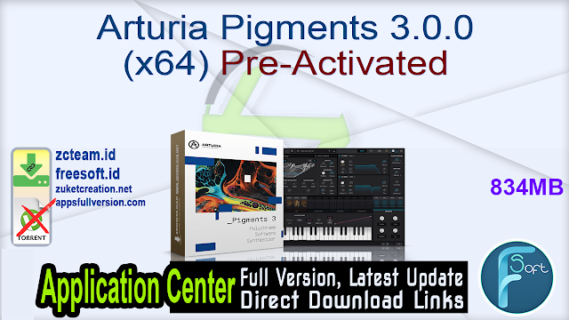 Arturia Pigments 3.0.0 (x64) Pre-Activated_ ZcTeam.id