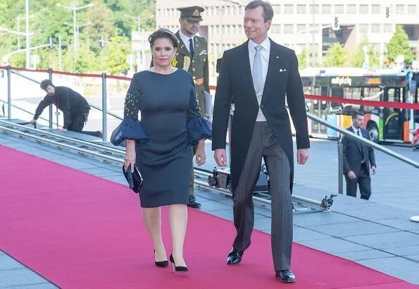 Grand Duchess Maria Teresa, Hereditary Grand Duke Guillaume, Hereditary Grand Duchess Stephanie, Prince Félix, Princess Alexandra