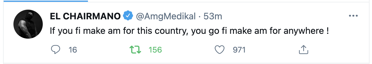 If you can make it in Ghana then you can make it anywhere in the World - Medikal 2 image 2021 04 07 171530