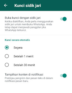 Cara Mudah Mengunci Whatsapp (Fingerpoint lock) Tanpa 