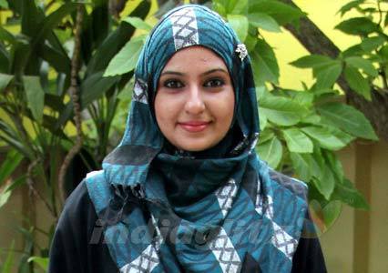 Rekha Maruthiraj or Monica in hijab after her conversion to Islam